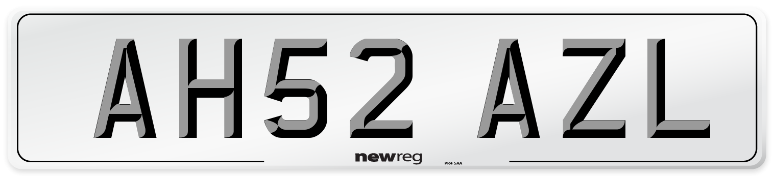 AH52 AZL Number Plate from New Reg